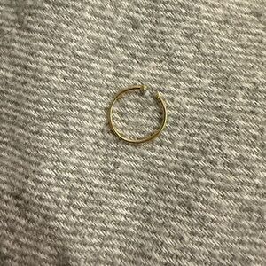 Elegant Gold and Diamond Open Ring